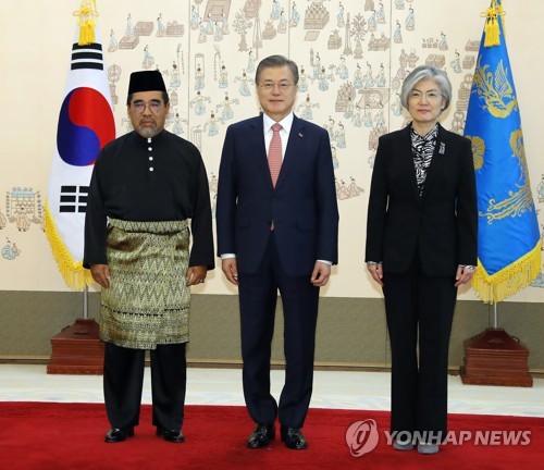 文在寅接受六国驻韩新大使递交国书