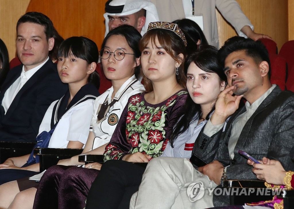 第22届外国人韩语演讲大赛决赛入围者（韩联社）