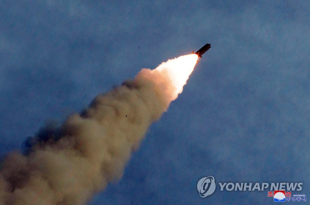 朝鲜“新武器”发射升空 朝鲜“新武器”发射升空