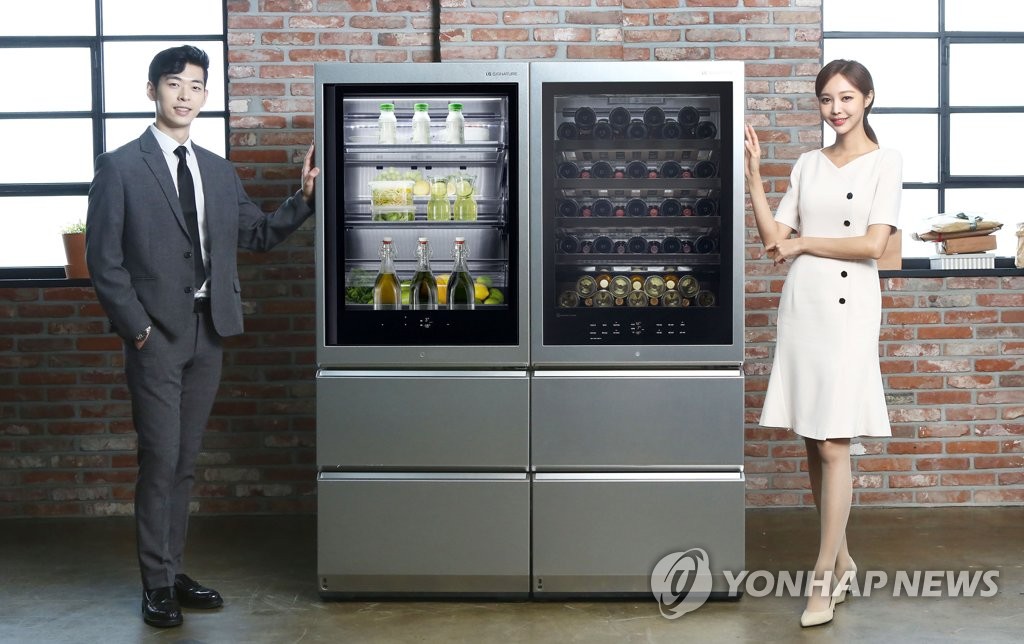 LG冰箱 韩联社/LG电子供图（图片严禁转载复制）