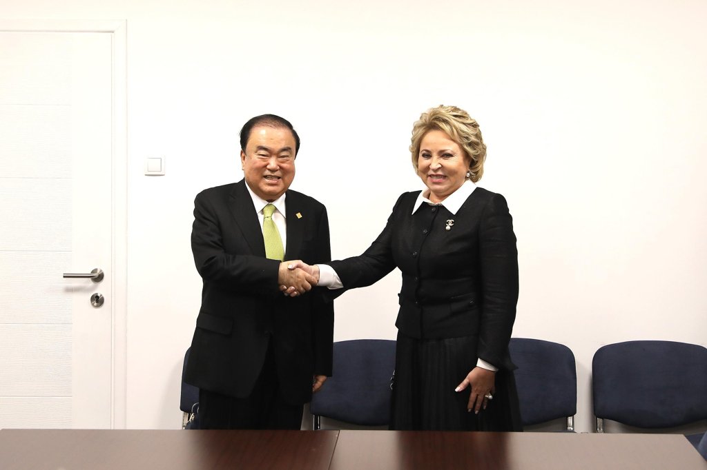 韩国议长会见俄联邦委员会主席 韩国议长会见俄联邦委员会主席