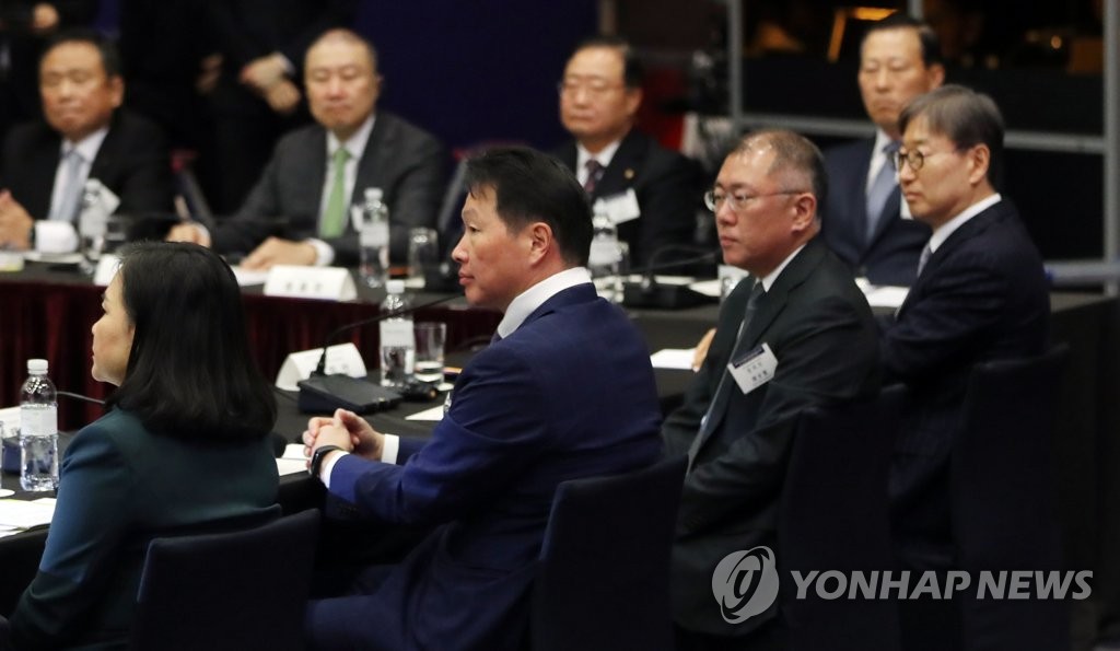 韩大企业掌门出席韩中企业家对话会 韩大企业掌门出席韩中企业家对话会