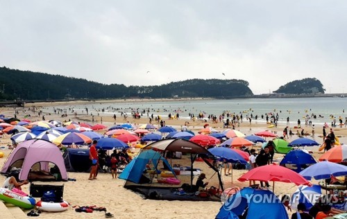 태안 만리포해수욕장 '인산인해'