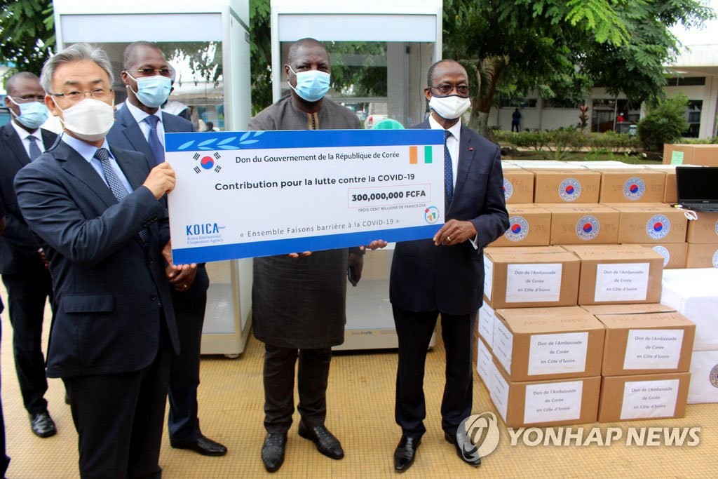 韩国向科特迪瓦提供防疫物资 韩国向科特迪瓦提供防疫物资