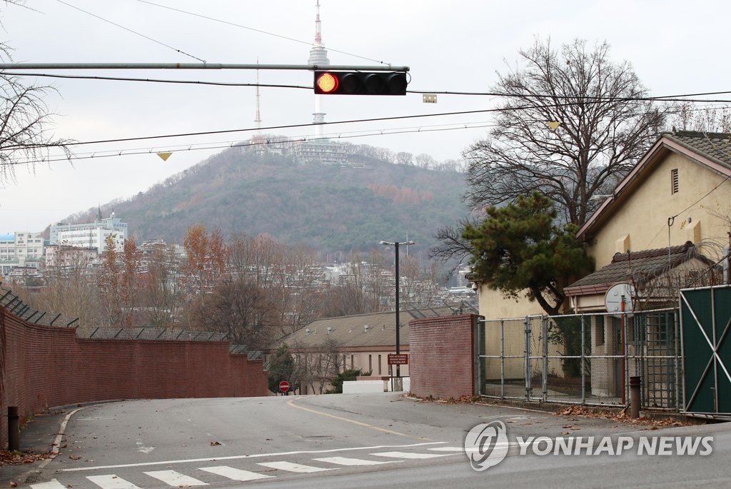 资料图片：驻韩美军龙山基地 韩联社