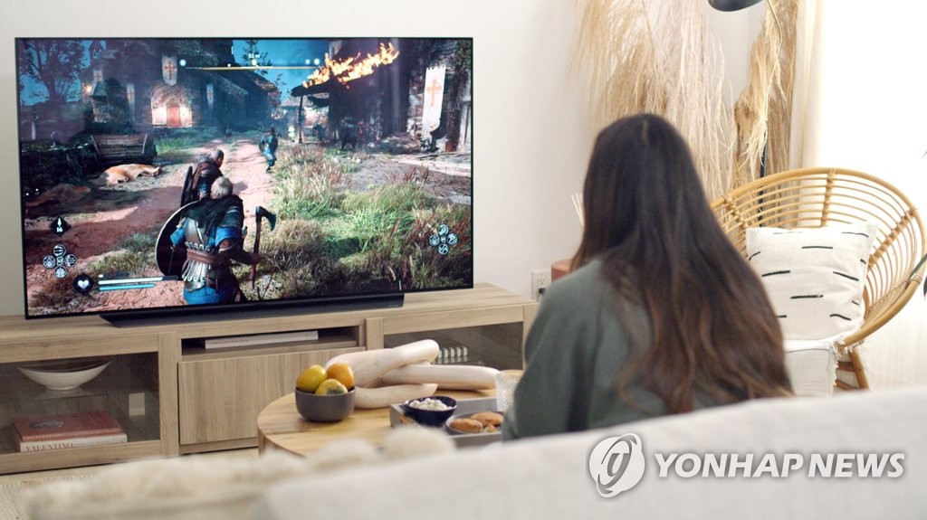 LG电子旗下OLED电视 韩联社/LG电子供图（图片严禁转载复制）