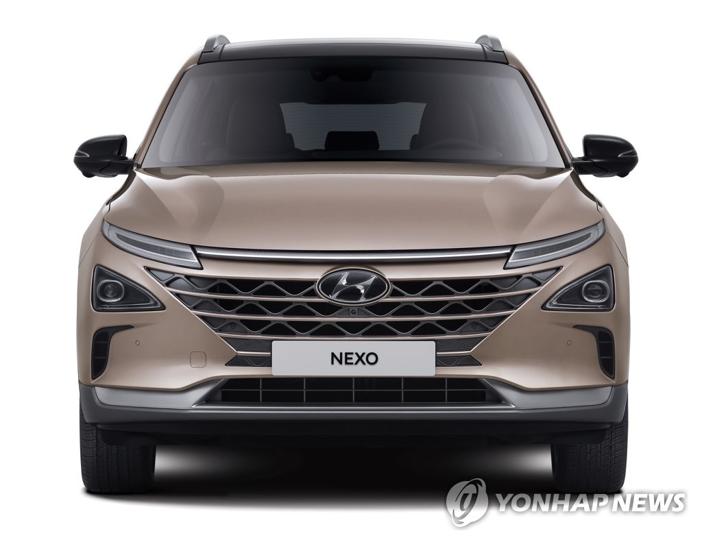 资料图片：2021款NEXO 韩联社/现代汽车供图（图片严禁转载复制）
