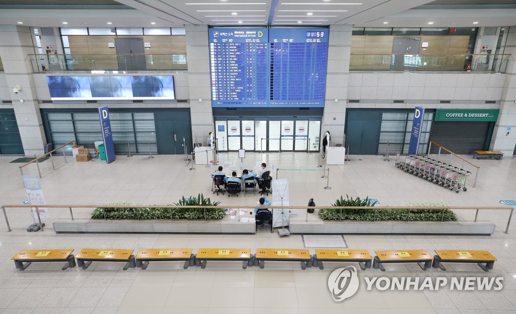 仁川国际机场到达大厅 韩联社