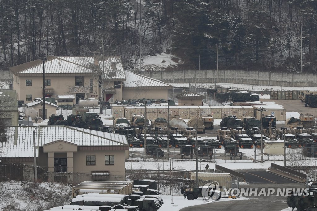 资料图片：位于京畿道东豆川的驻韩美军基地 韩联社
