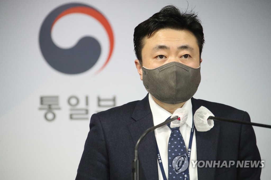资料图片：3月5日，在中央政府首尔办公楼，车德哲举行例行记者会。 韩联社