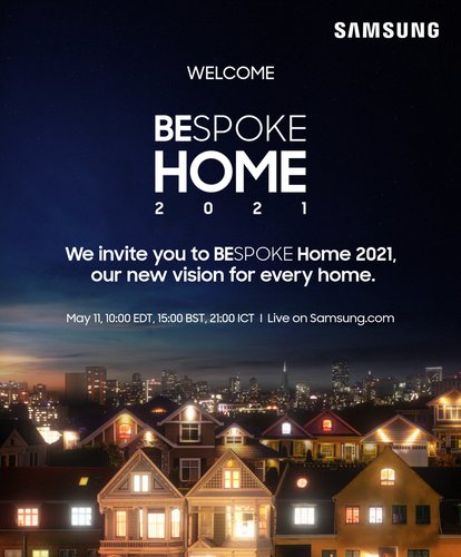 “BESPOKE HOME 2021”在线活动海报 韩联社/三星电子供图（图片严禁转载复制）