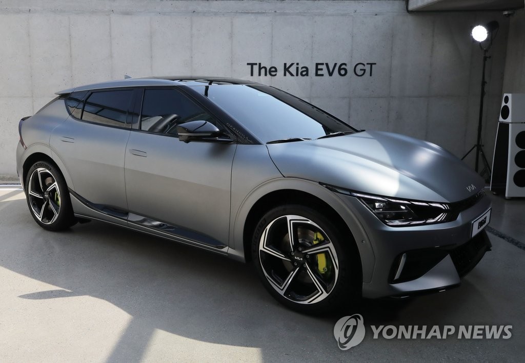 资料图片：起亚EV6 GT 韩联社