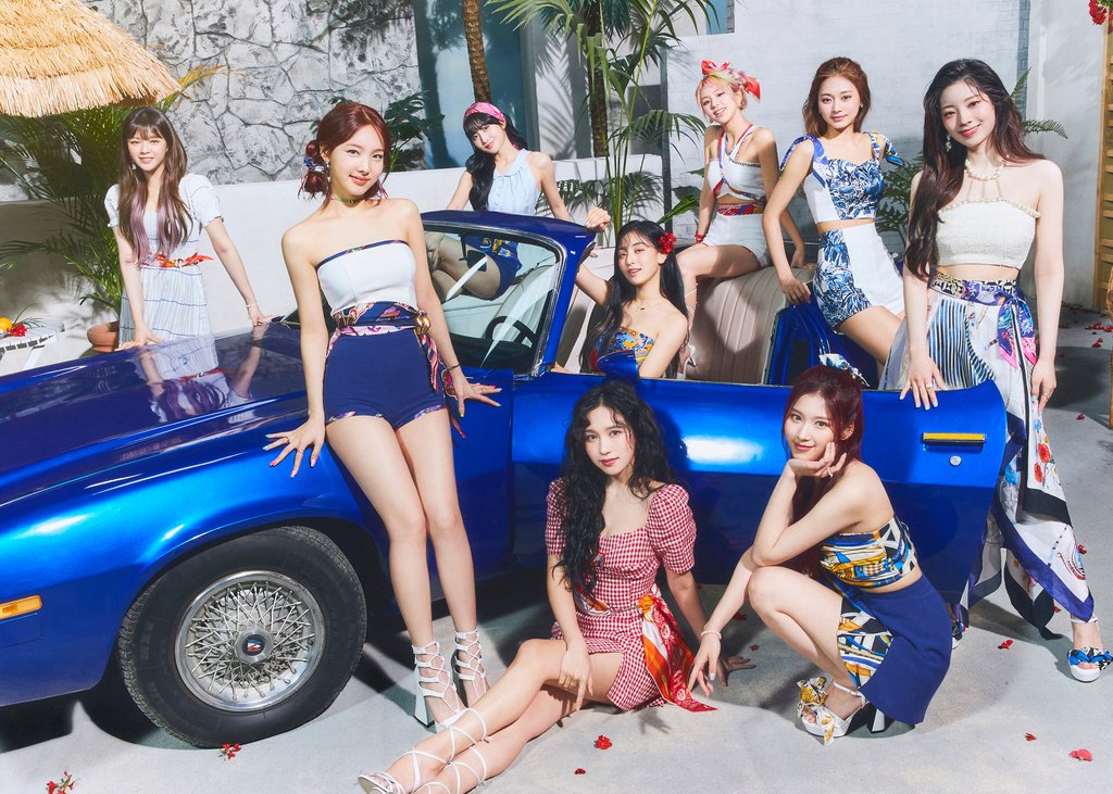 资料图片：TWICE 韩联社/JYP娱乐供图（图片严禁转载复制）