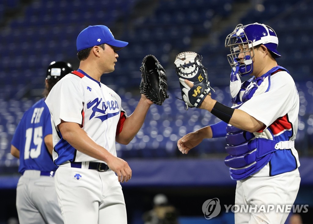 7月29日，东京奥运会棒球分组循环赛B组第一轮韩国队对阵以色列的比赛在日本横滨棒球场进行。韩国队以6比5险胜以色列取得开门红。 韩联社