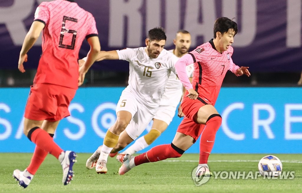 世预赛韩国2比1击败叙利亚