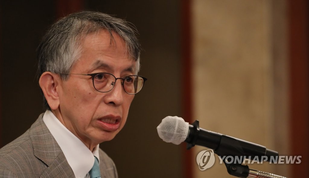 11月19日，日本驻韩国大使相星孝一在位于首尔小公洞的乐天酒店出席韩日友好协会中央会研讨会并致辞。 韩联社