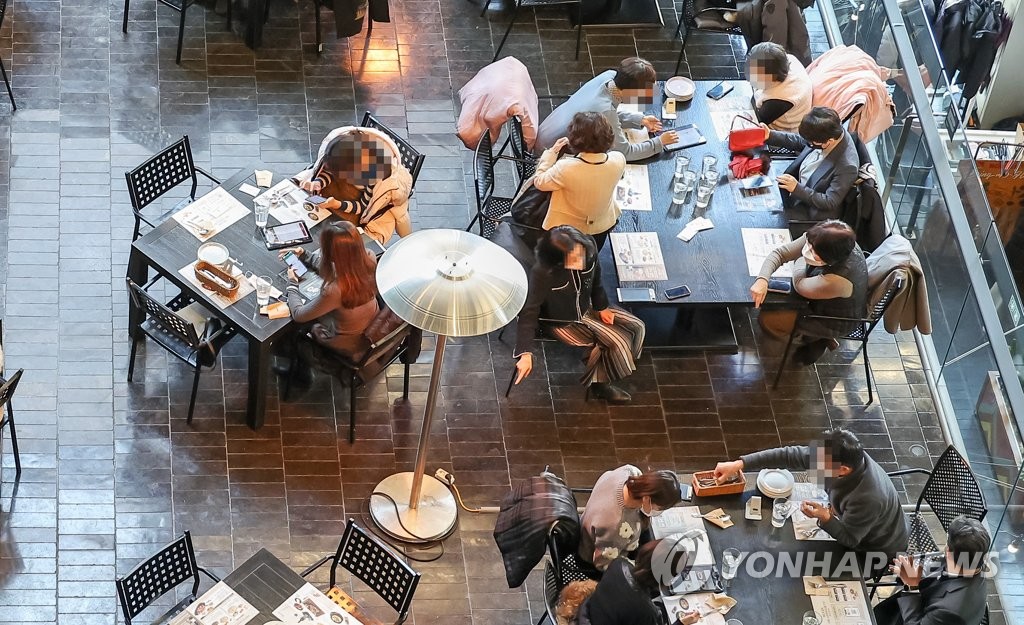 资料图片：首尔一家餐厅 韩联社