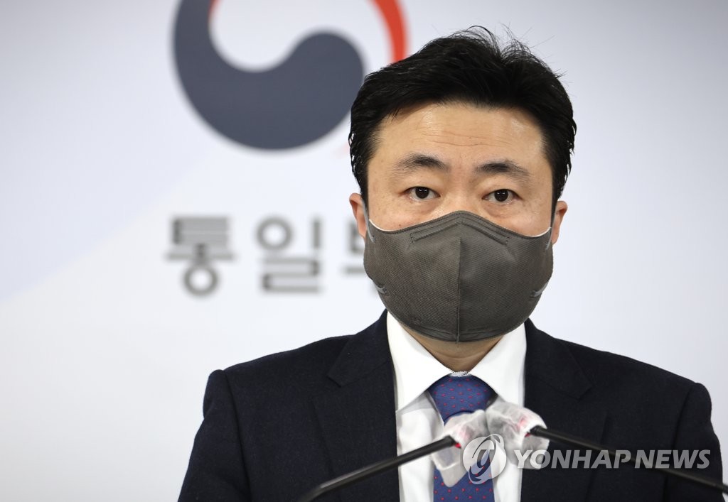资料图片：韩国统一部副发言人车德哲（音） 韩联社