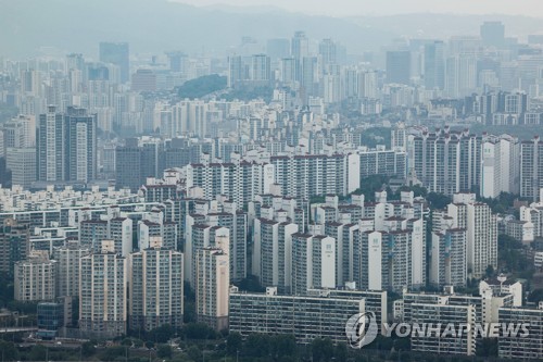 资料图片：首尔市区公寓楼群 韩联社