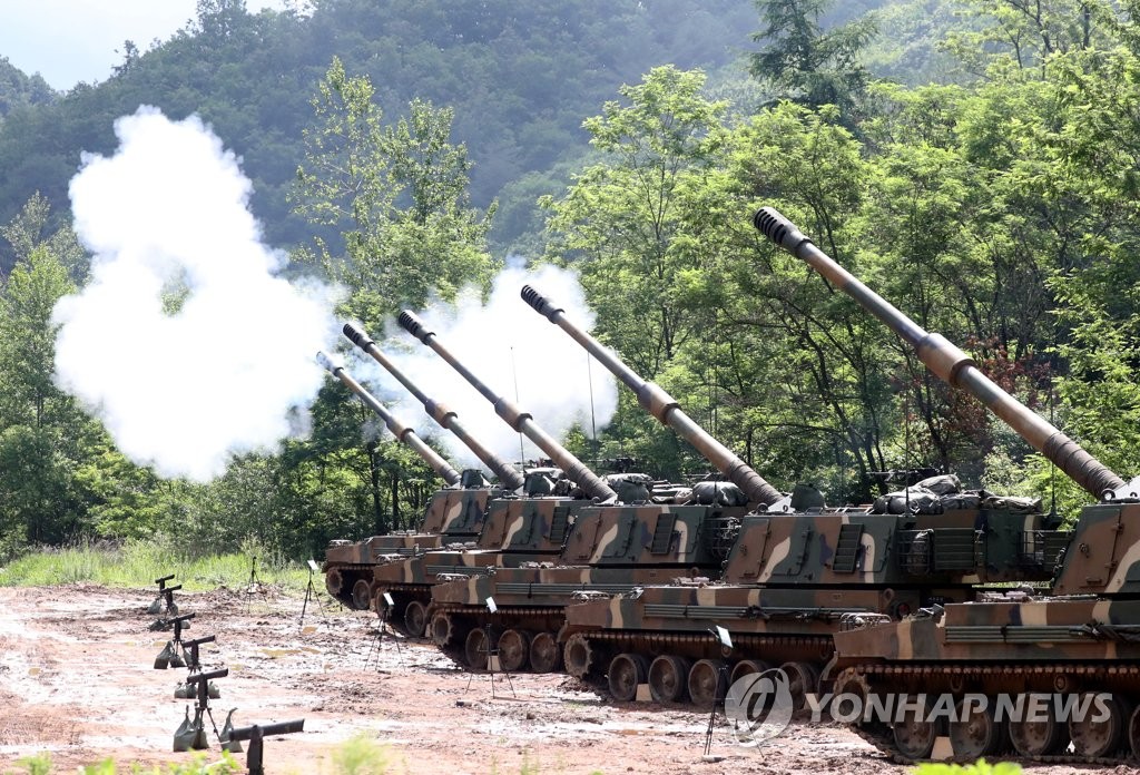 资料图片：K-9自行火炮 韩联社