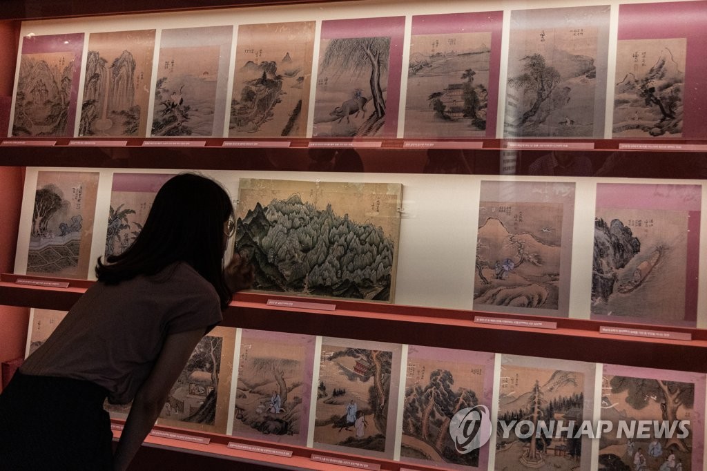 7月6日，在国立古宫博物馆，纪念流失文物返韩特展"海外文物之旅"媒体日活动举行。 韩联社
