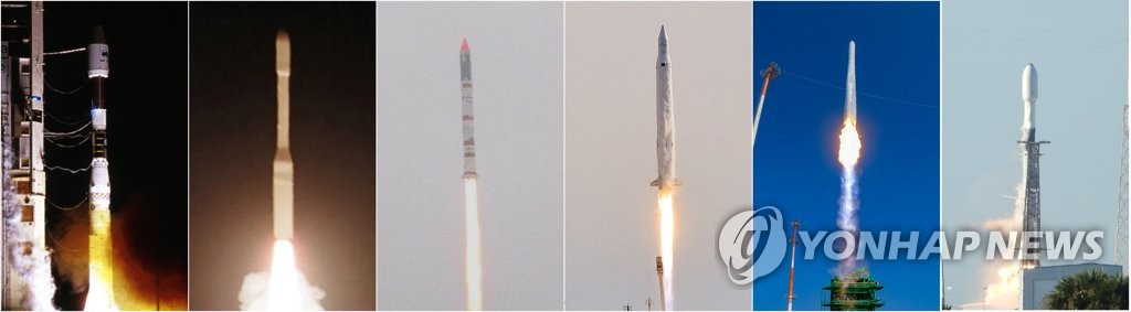 资料图片：韩国航天一飞冲天。 韩联社
