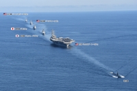 详讯：韩美日在东海公海海域举行对朝反潜联演