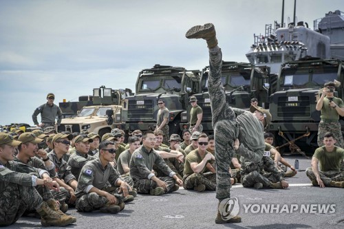 韩海军陆战队明年拟首次在美本土举行韩美联演