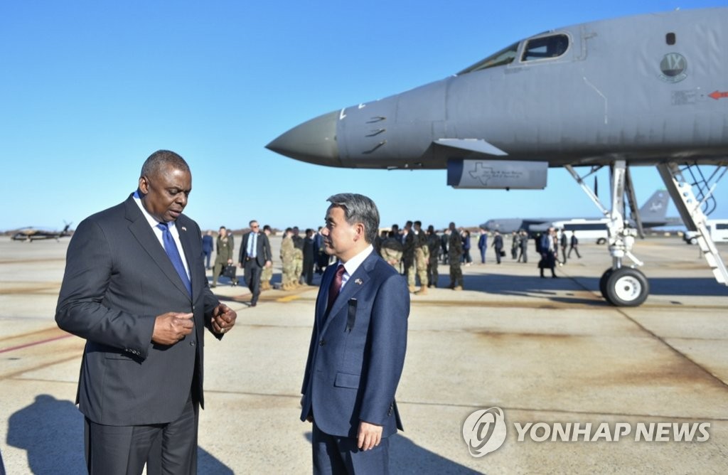 韩美国防部长下周在首尔会晤