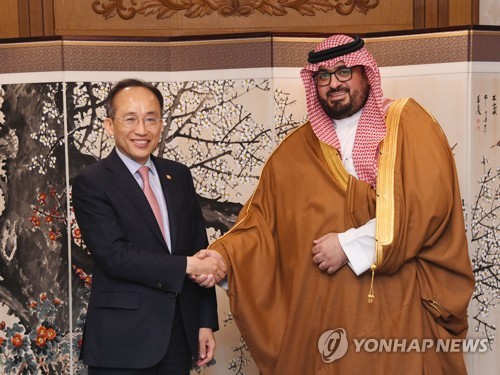 韩财长与沙特经济规划大臣讨论中长期经济合作