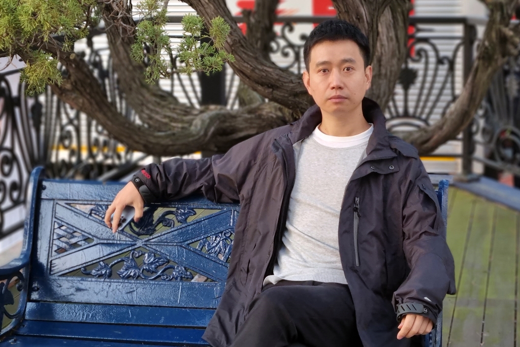 11月17日，在首尔汉阳大学，中国青年导演周文武贝接受韩联社的专访。 韩联社