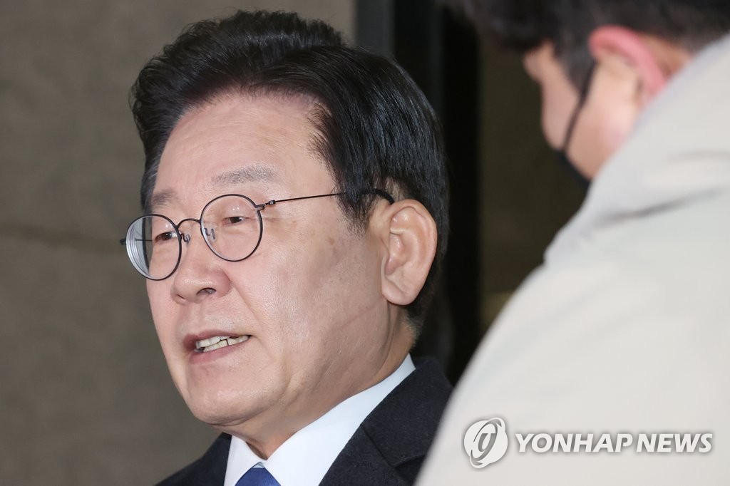 共同民主党党首李在明 韩联社