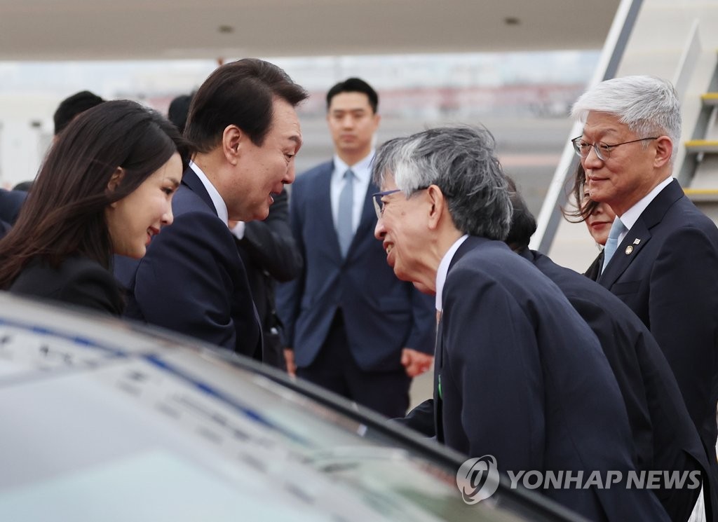 尹锡悦结束日本之行