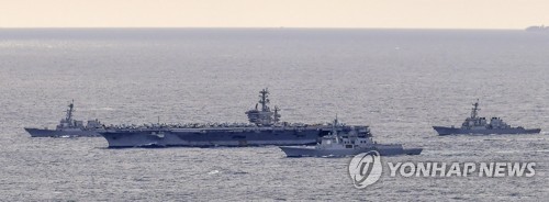 美军尼米兹号核航母今抵韩对朝示警