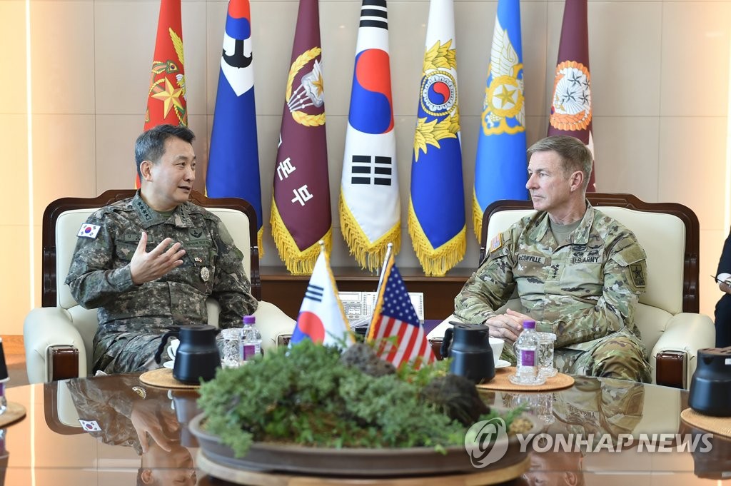 韩联参议长接见美陆军参谋长