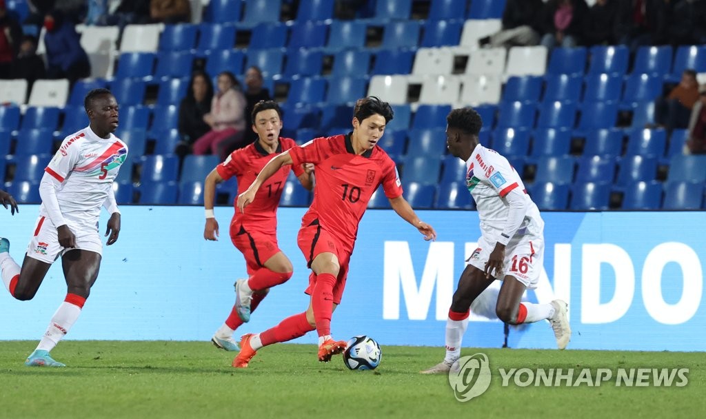韩国队以小组第二成功晋级U20世界杯16强
