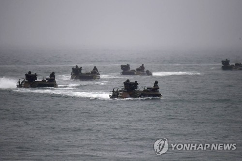 韩军启动西北岛屿防御演习