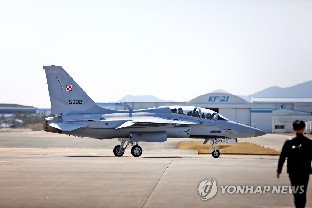 出口波兰战机FA-50头号机下线 出口波兰战机FA-50头号机下线