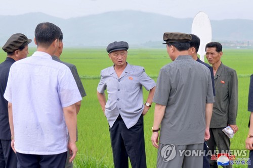 朝鲜总理视察农场检查防汛工作