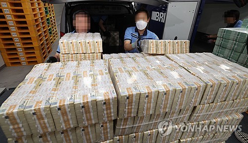 韩货币发行余额：5万韩元面值占比近九成