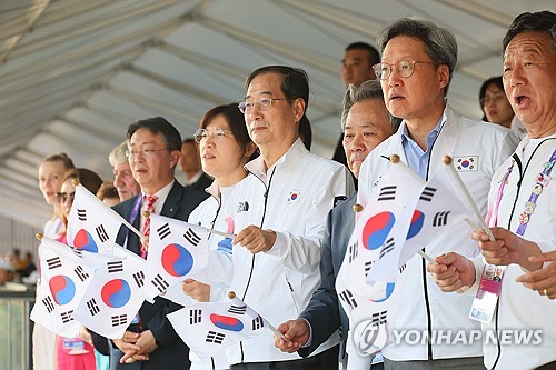 韩总理观战