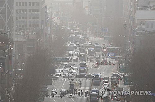 韩全境遭遇沙尘天气多地空气污染爆表