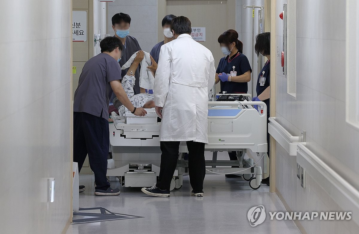 资料图片：大邱市一家大学医院，摄于5月23日。 韩联社