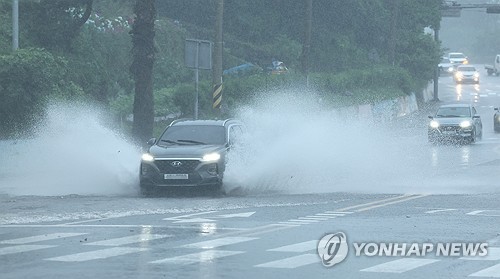 济州道普降大雨