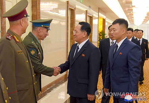 朝鲜人民军军事教育代表团访俄