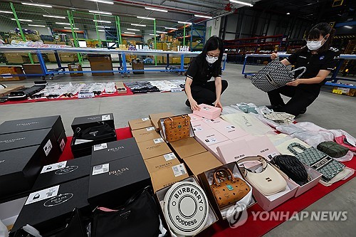 韩海关上半年查获侵权商品中八成来自中国