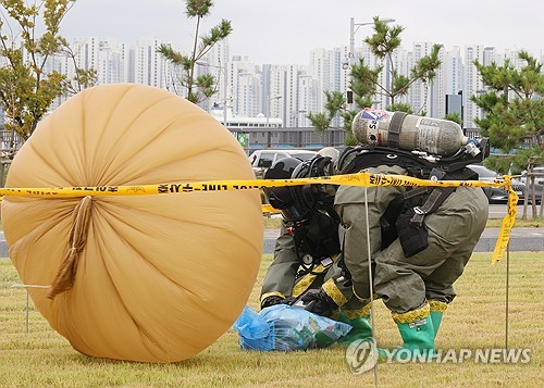 韩联参：朝鲜再次空投“垃圾气球”