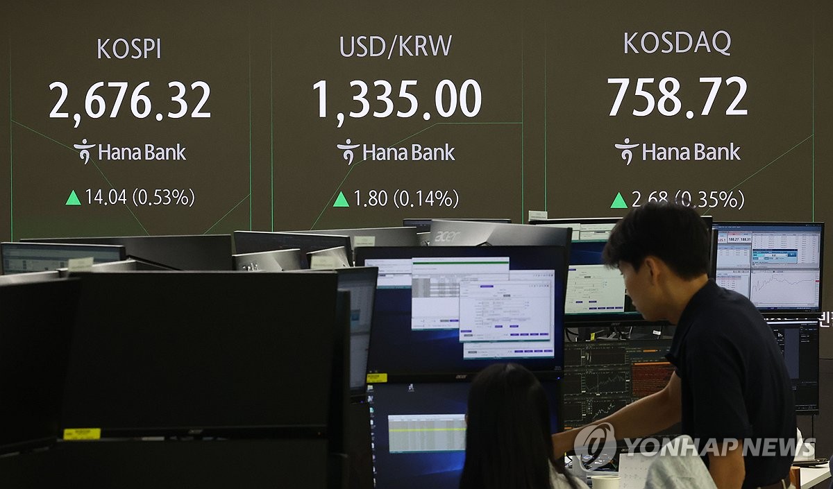 '엔비디아 먹구름 사이로' 코스피 0.4% 반등 2,680대 마감(종합)