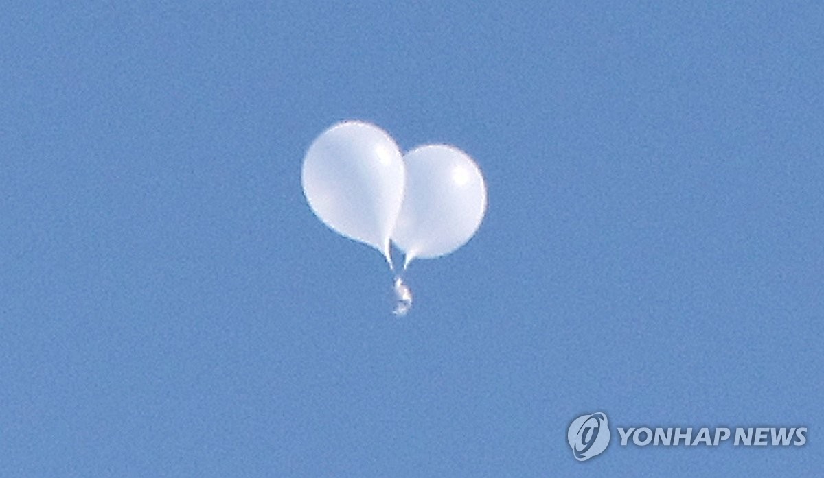 朝鲜再次对韩空飘垃圾气球