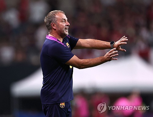 Coach says Barca remain work in progress in preseason